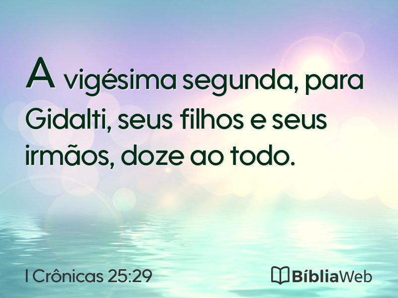 I Crônicas 25:29 em imagem para compartilhar