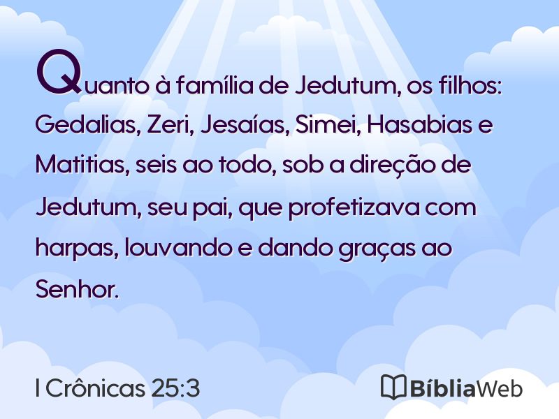 I Crônicas 25:3 em imagem para compartilhar