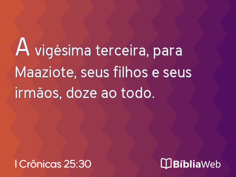 I Crônicas 25:30 em imagem para compartilhar