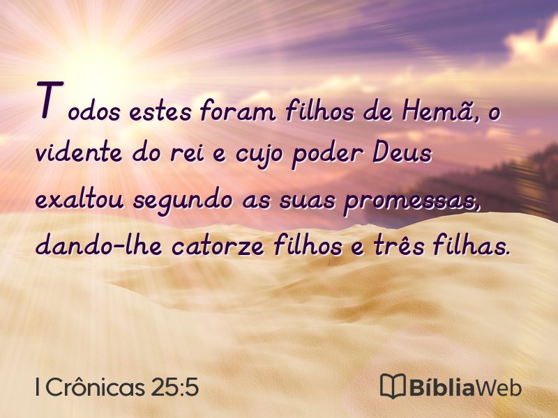 I Crônicas 25:5 em imagem para compartilhar