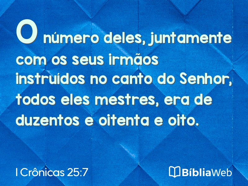 I Crônicas 25:7 em imagem para compartilhar