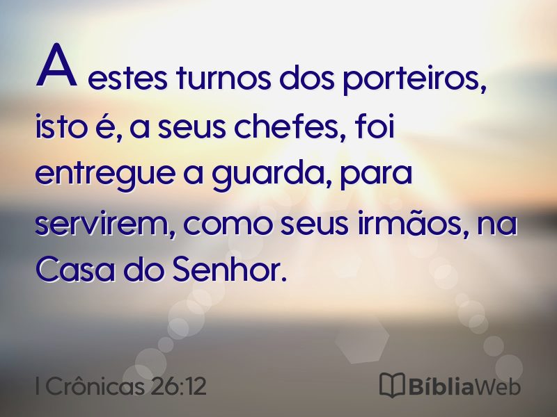 I Crônicas 26:12 em imagem para compartilhar