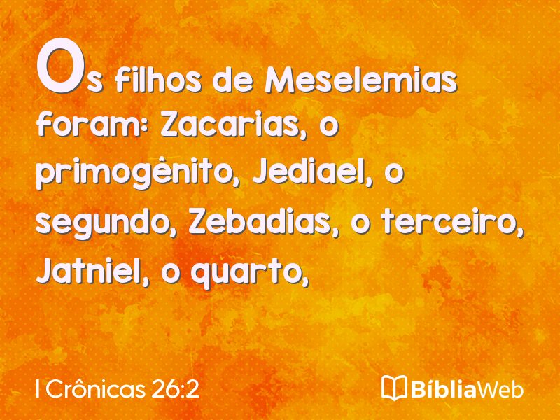 I Crônicas 26:2 em imagem para compartilhar