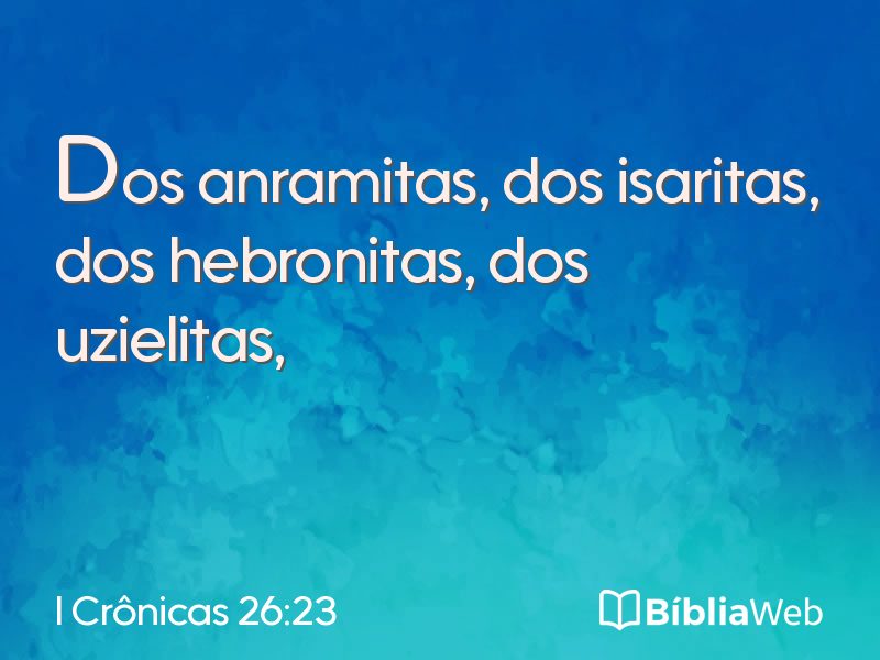 I Crônicas 26:23 em imagem para compartilhar