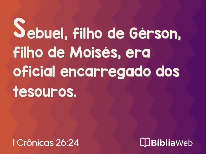 I Crônicas 26:24 em imagem para compartilhar