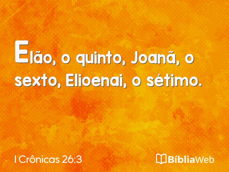 I Crônicas 26:3 em imagem para compartilhar