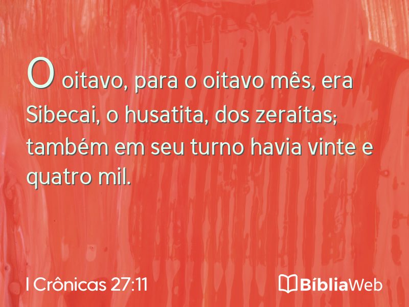 I Crônicas 27:11 em imagem para compartilhar