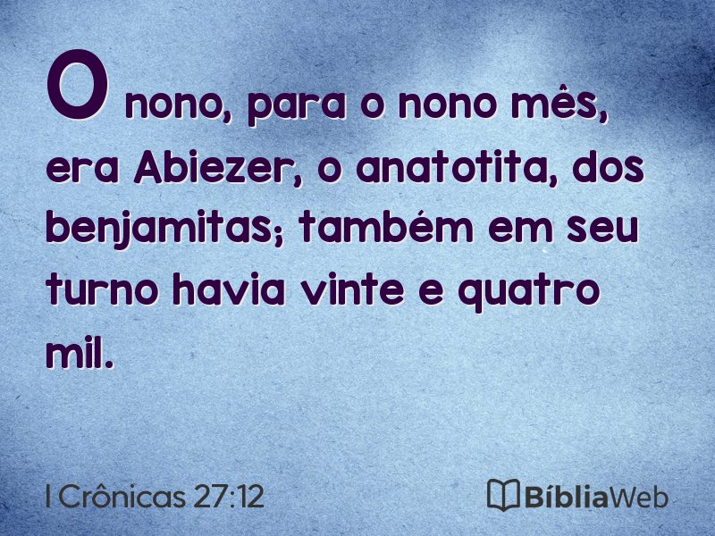 I Crônicas 27:12 em imagem para compartilhar