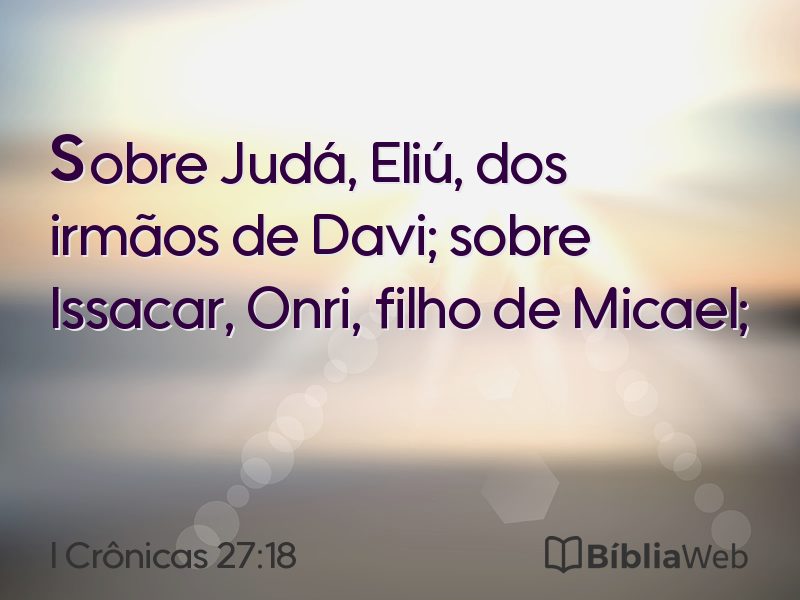 I Crônicas 27:18 em imagem para compartilhar