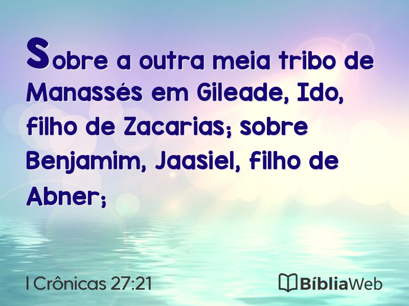 I Crônicas 27:21 em imagem para compartilhar