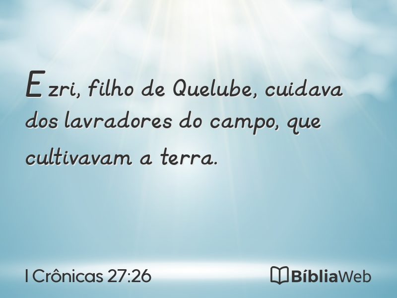 I Crônicas 27:26 em imagem para compartilhar