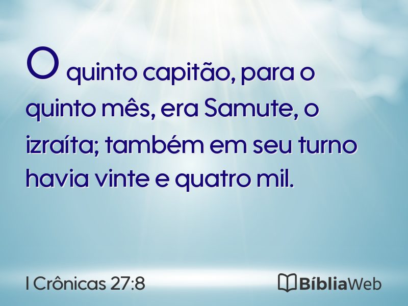 I Crônicas 27:8 em imagem para compartilhar