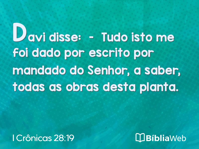 I Crônicas 28:19 em imagem para compartilhar
