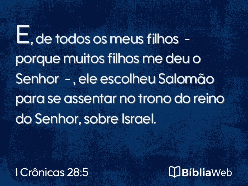 I Crônicas 28:5 em imagem para compartilhar