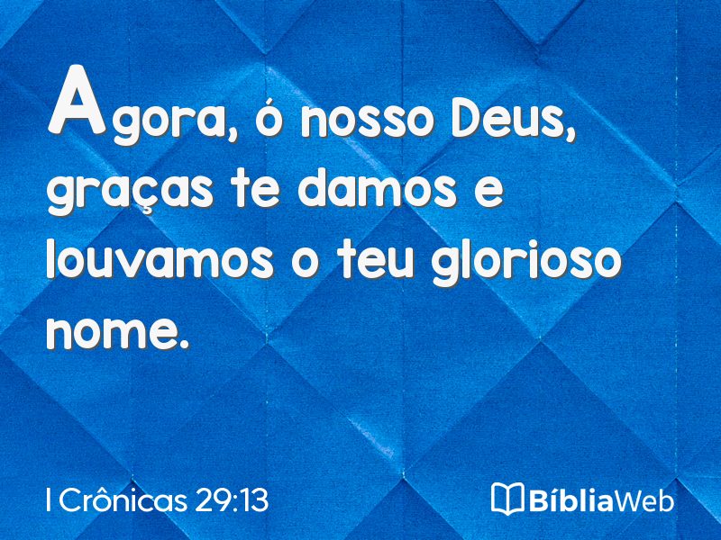 I Crônicas 29:13 em imagem para compartilhar