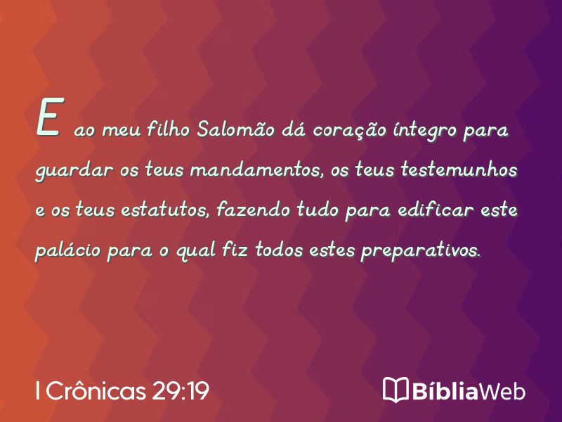 I Crônicas 29:19 em imagem para compartilhar