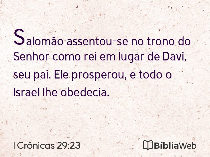 I Crônicas 29:23 em imagem para compartilhar