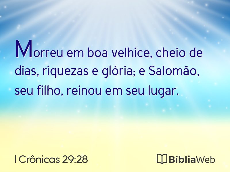 I Crônicas 29:28 em imagem para compartilhar