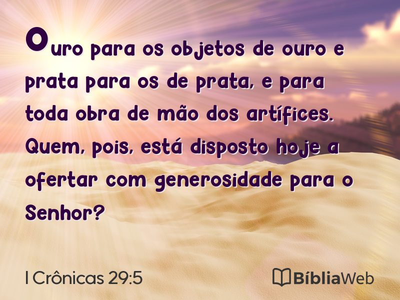 I Crônicas 29:5 em imagem para compartilhar