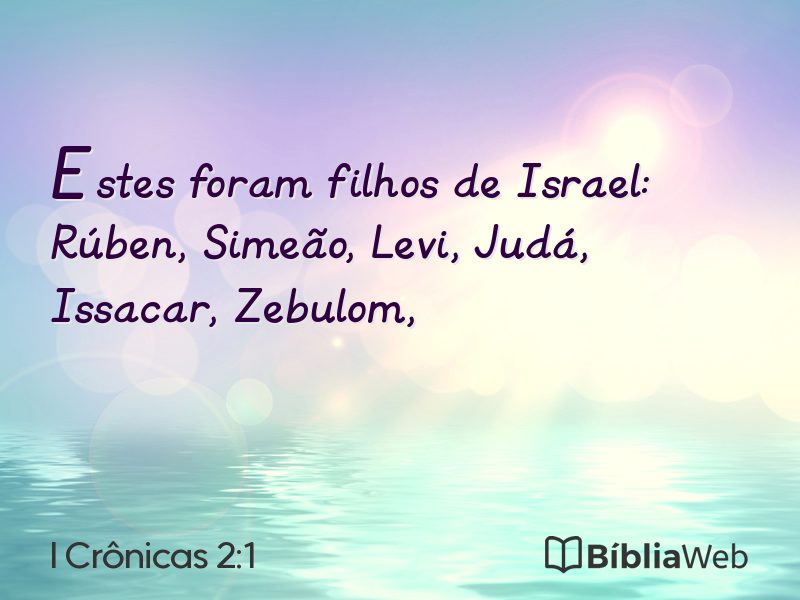 I Crônicas 2:1 em imagem para compartilhar
