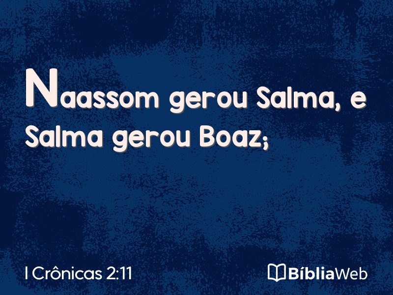 I Crônicas 2:11 em imagem para compartilhar