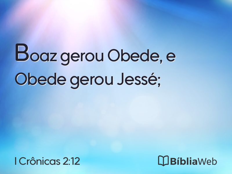 I Crônicas 2:12 em imagem para compartilhar