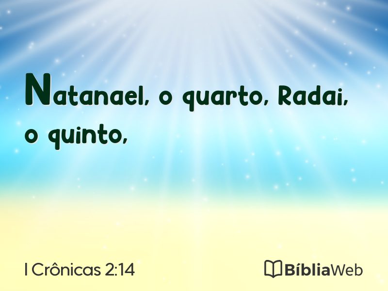 I Crônicas 2:14 em imagem para compartilhar