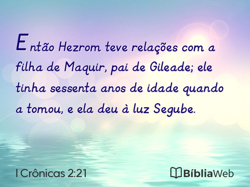 I Crônicas 2:21 em imagem para compartilhar