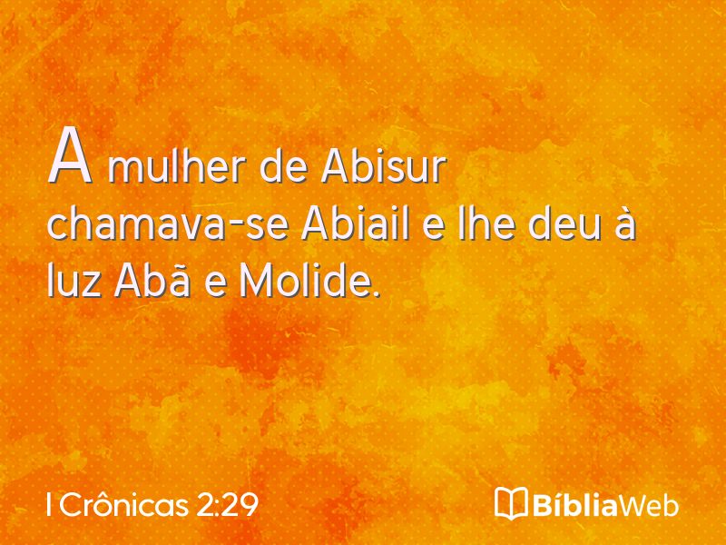 I Crônicas 2:29 em imagem para compartilhar