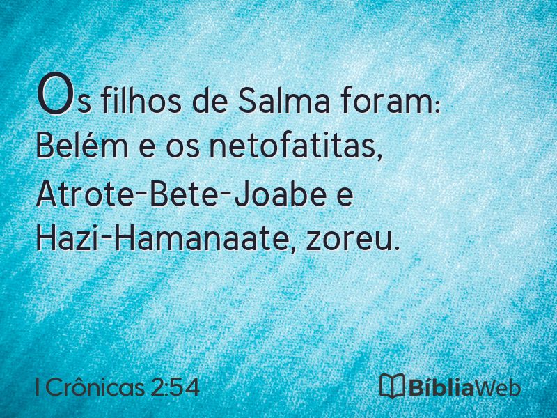 I Crônicas 2:54 em imagem para compartilhar
