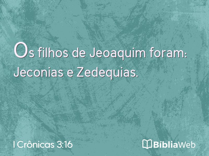I Crônicas 3:16 em imagem para compartilhar