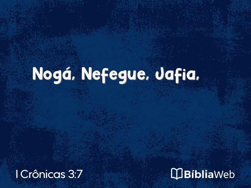 I Crônicas 3:7 em imagem para compartilhar