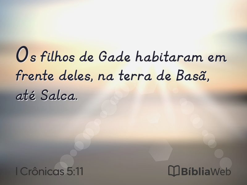 I Crônicas 5:11 em imagem para compartilhar