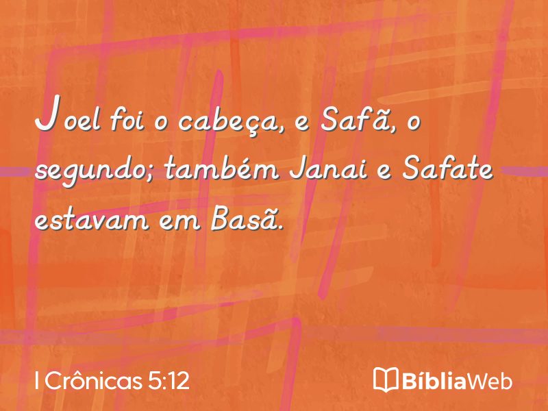 I Crônicas 5:12 em imagem para compartilhar