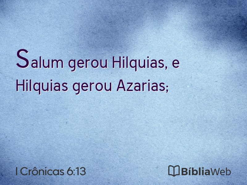 I Crônicas 6:13 em imagem para compartilhar