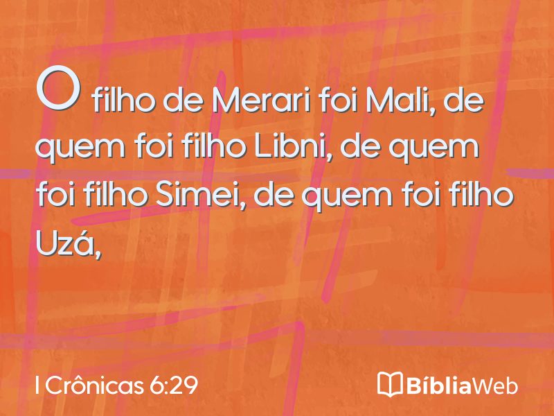 I Crônicas 6:29 em imagem para compartilhar