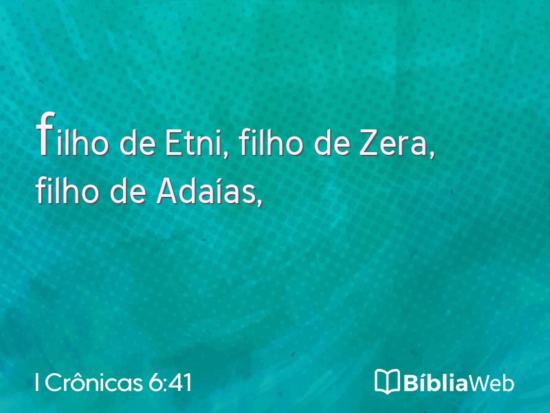 I Crônicas 6:41 em imagem para compartilhar