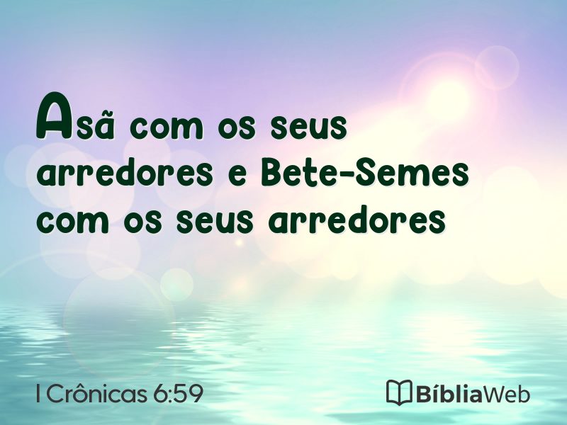 I Crônicas 6:59 em imagem para compartilhar