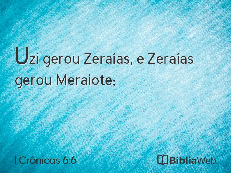 I Crônicas 6:6 em imagem para compartilhar