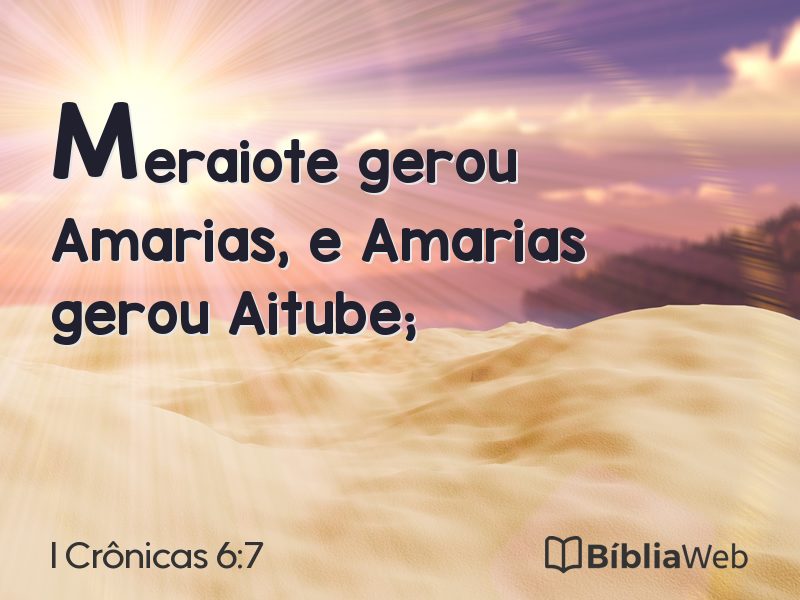 I Crônicas 6:7 em imagem para compartilhar
