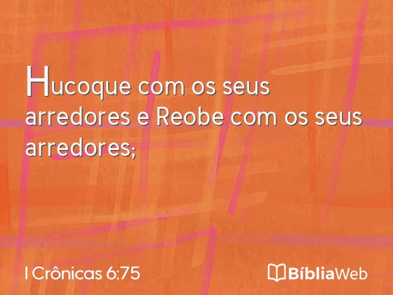 I Crônicas 6:75 em imagem para compartilhar