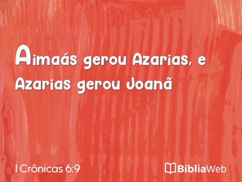 I Crônicas 6:9 em imagem para compartilhar