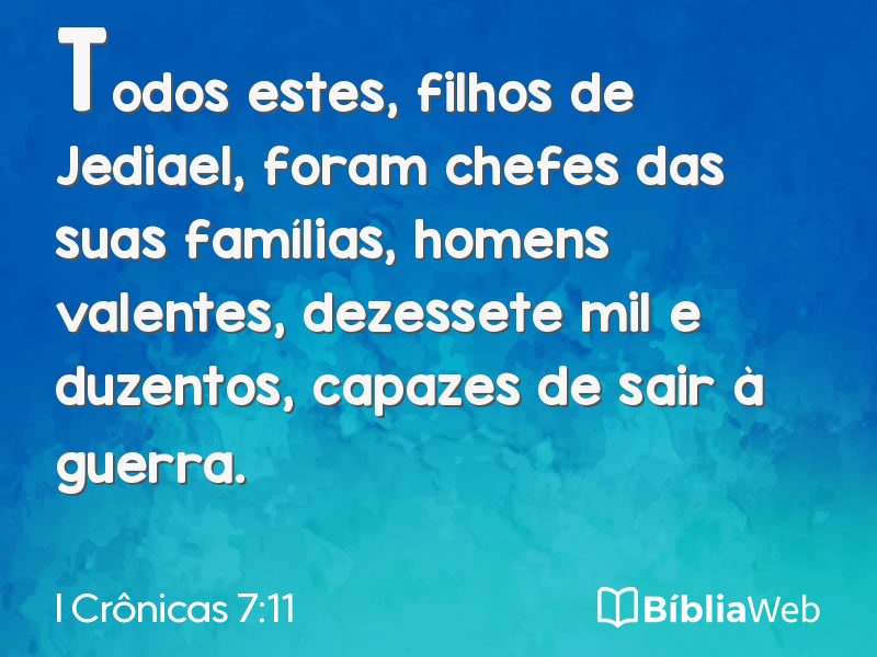 I Crônicas 7:11 em imagem para compartilhar