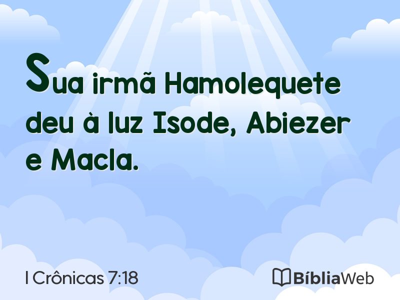 I Crônicas 7:18 em imagem para compartilhar
