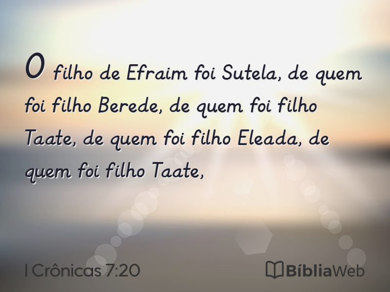 I Crônicas 7:20 em imagem para compartilhar