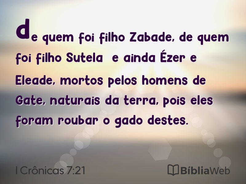 I Crônicas 7:21 em imagem para compartilhar