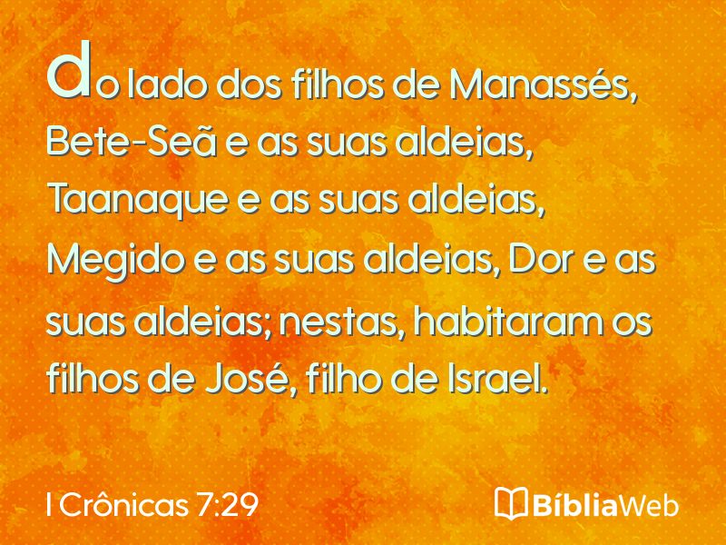 I Crônicas 7:29 em imagem para compartilhar
