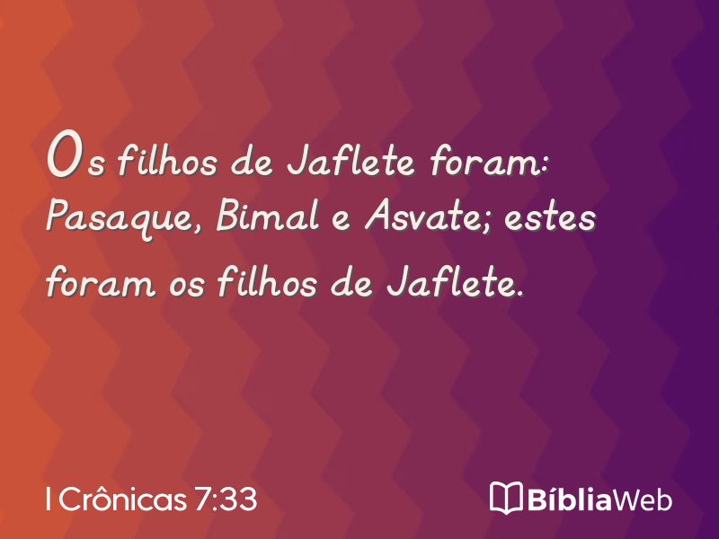 I Crônicas 7:33 em imagem para compartilhar