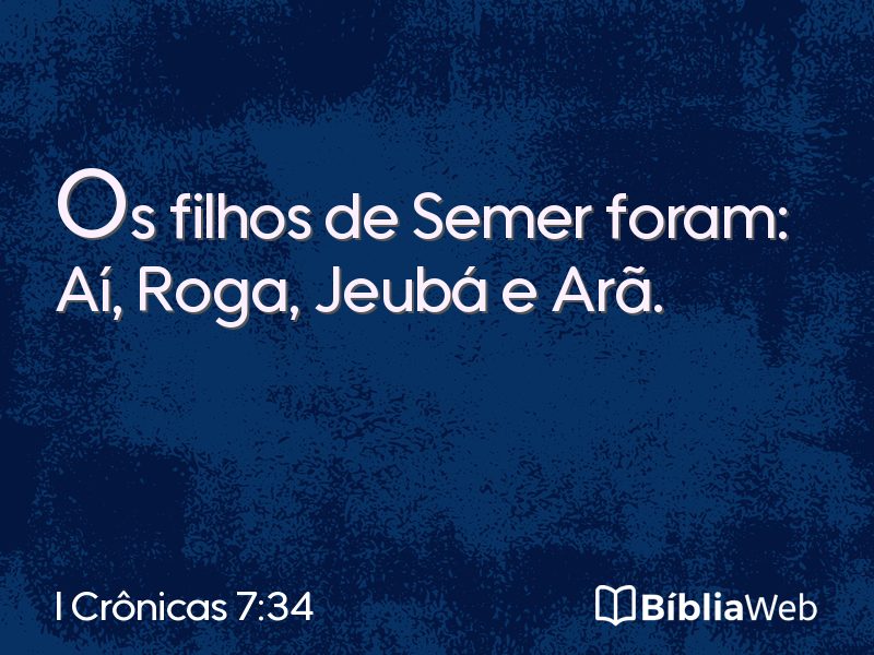 I Crônicas 7:34 em imagem para compartilhar