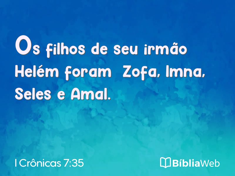 I Crônicas 7:35 em imagem para compartilhar